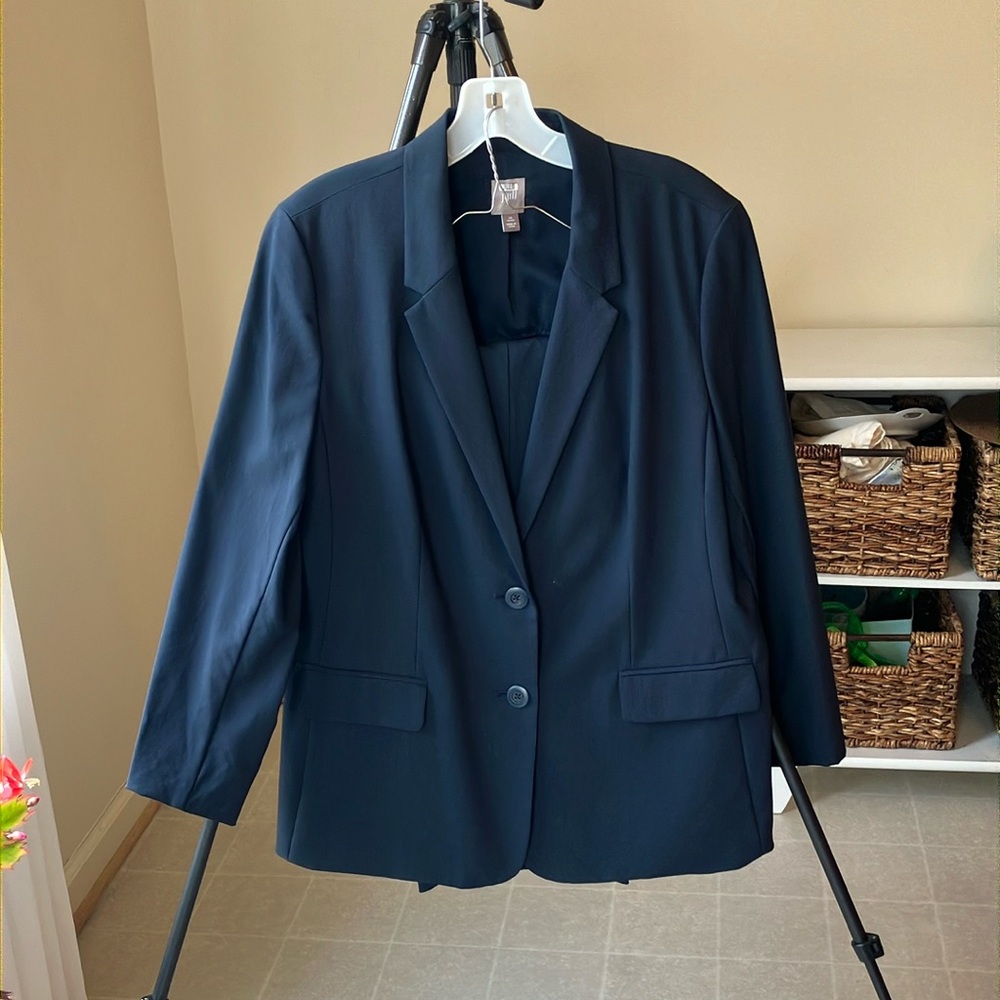 J. Jill Deep Navy Blue Blazer